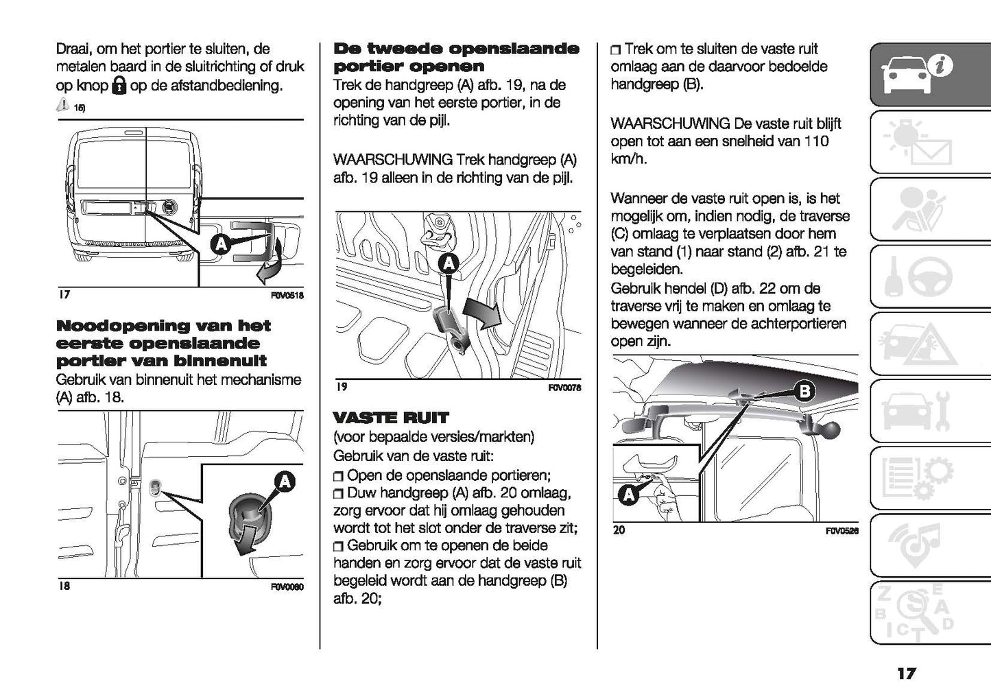 2022-2023 Fiat Doblo Owner's Manual | Dutch