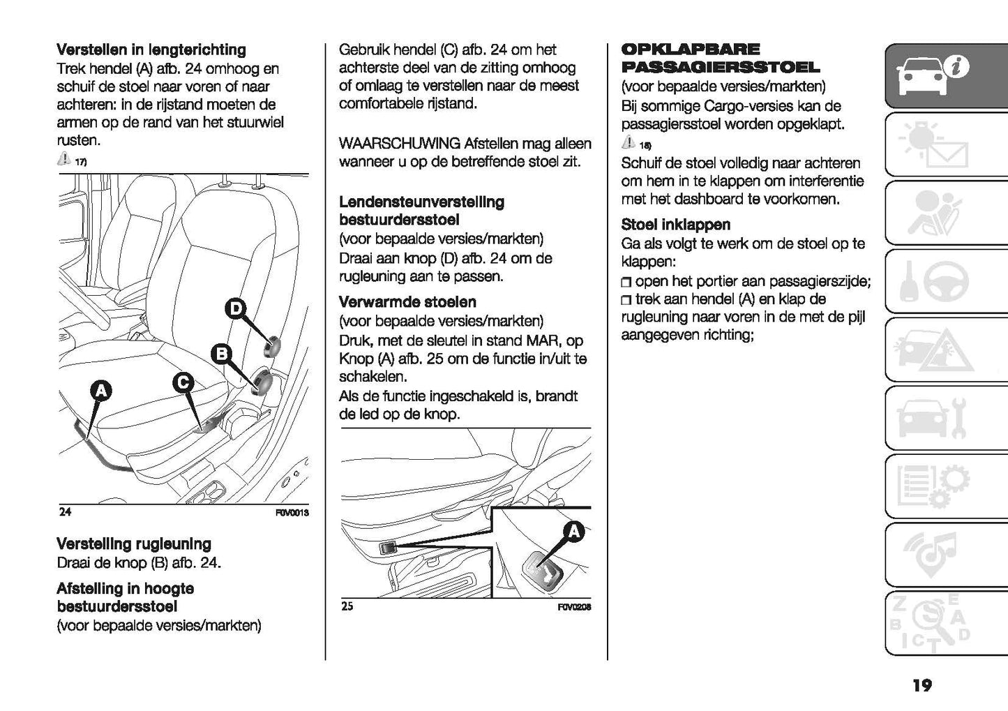 2022-2023 Fiat Doblo Owner's Manual | Dutch