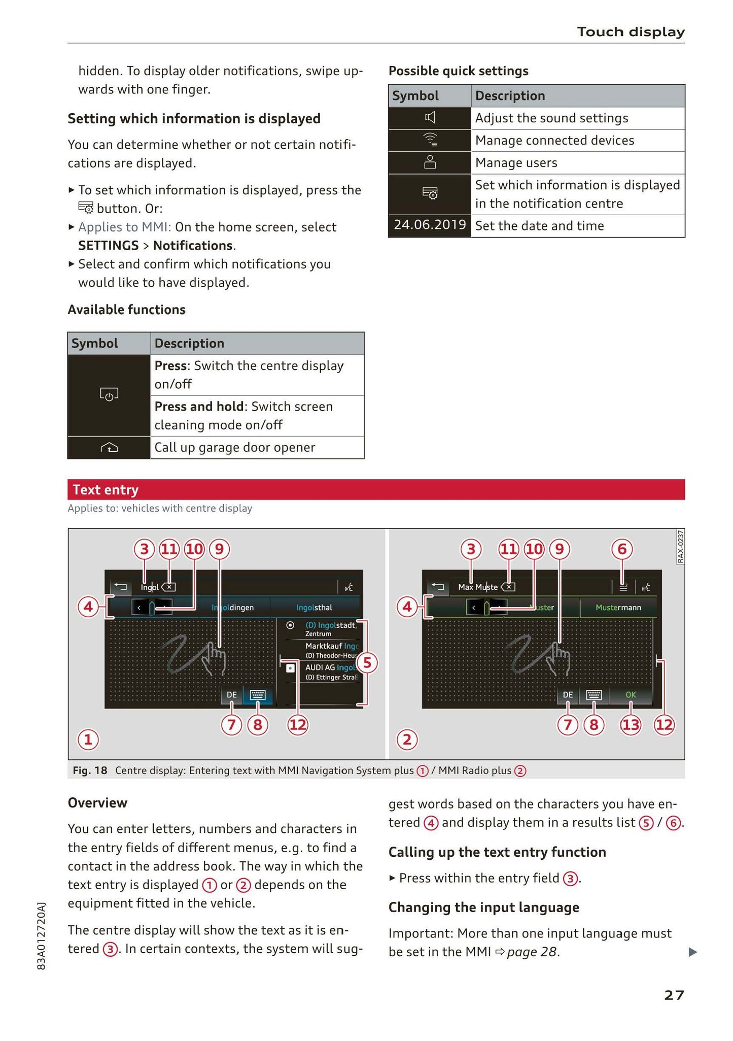 2018-2023 Audi Q3/Q3 Sportback/RS Q3/RS Q3 Sportback Owner's Manual | English