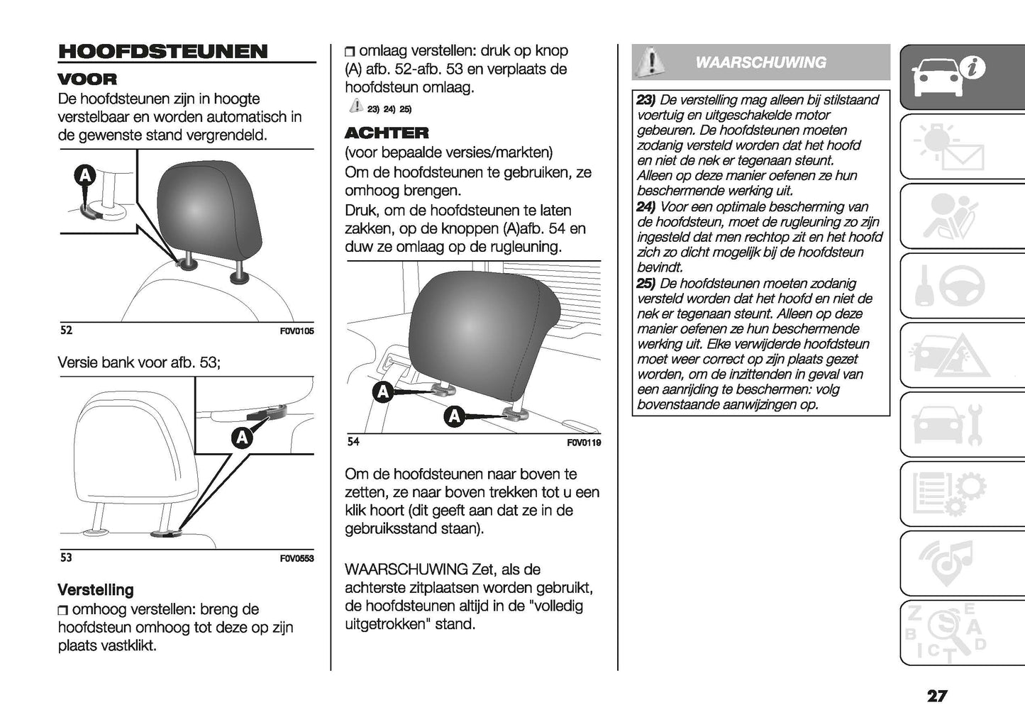 2022-2023 Fiat Doblo Owner's Manual | Dutch