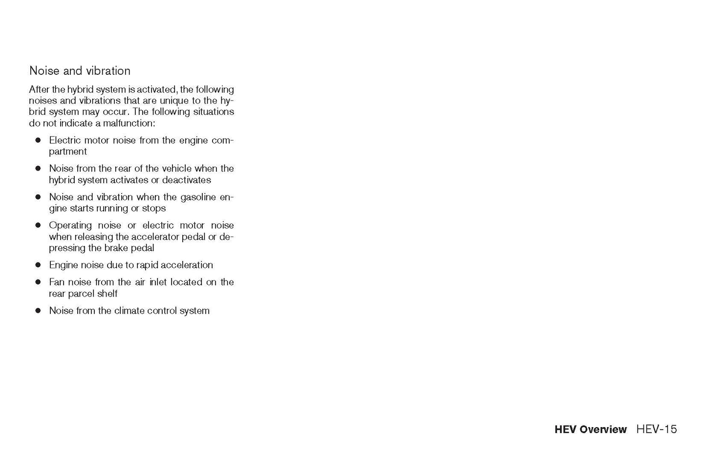 2017 Nissan Rogue Hybrid Owner's Manual | English