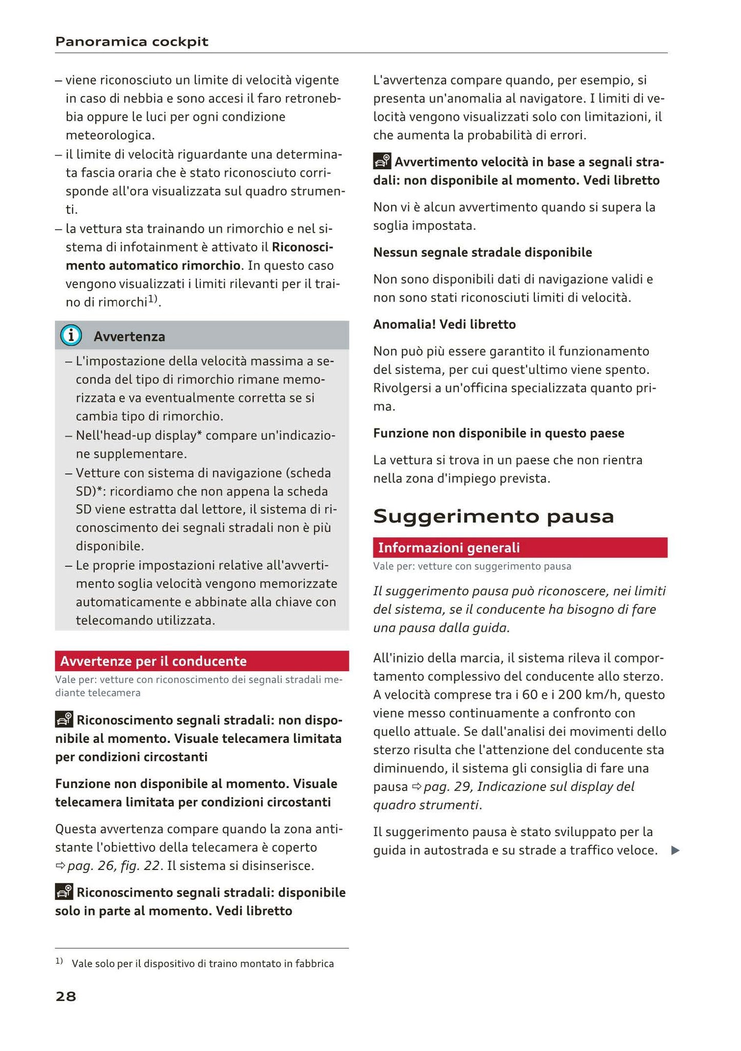 2015-2019 Audi A4 Manuel du propriétaire | Italien