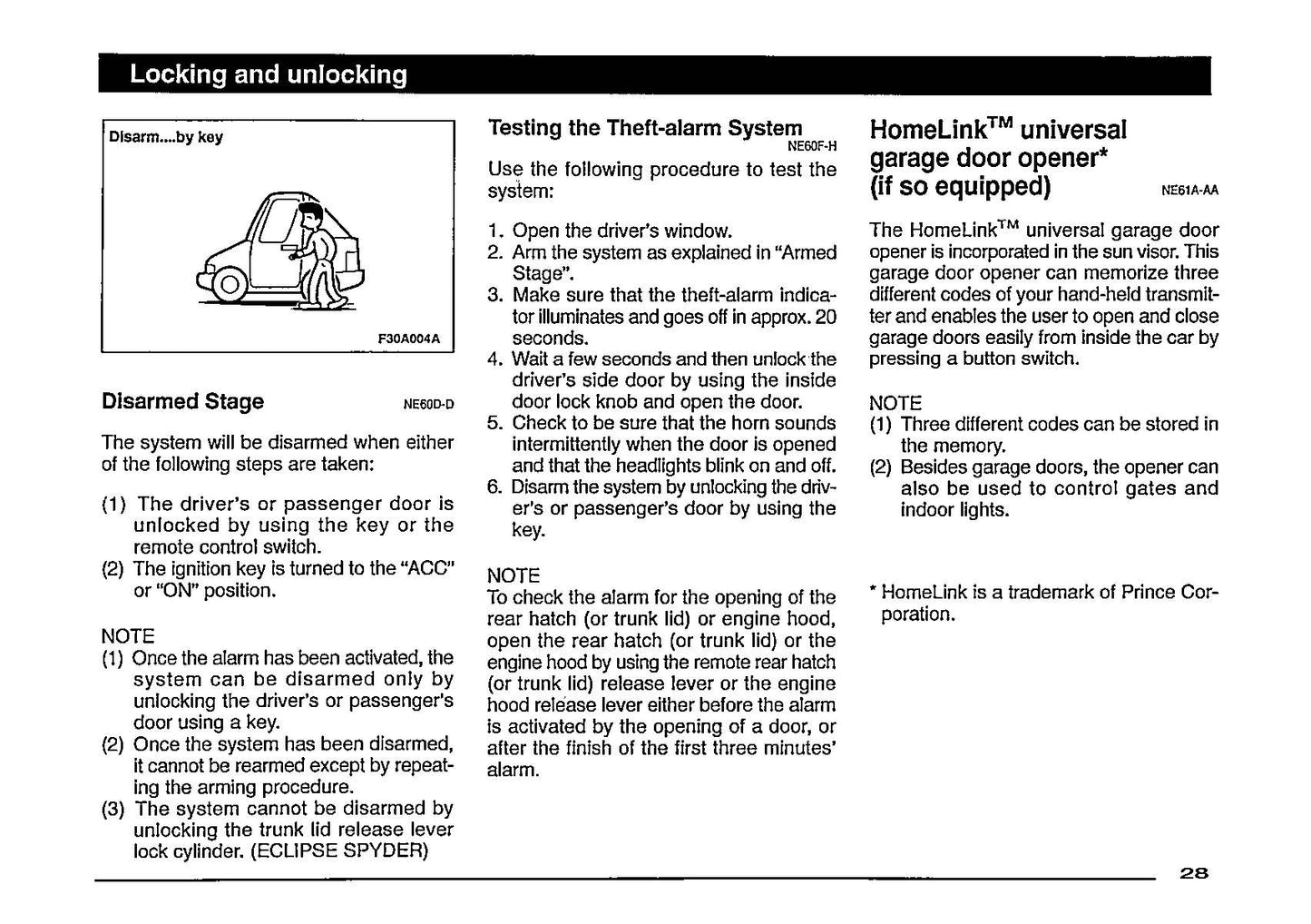 1997 Mitsubishi Eclipse Owner's Manual | English