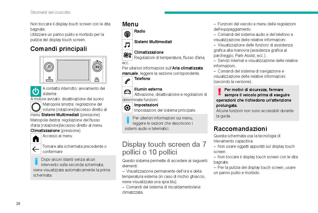2021-2023 Peugeot 208/e-208 Owner's Manual | Italian