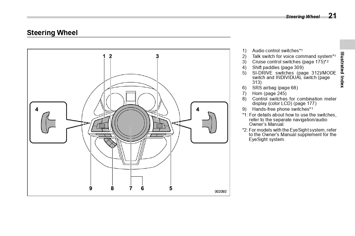 2022 Subaru WRX Owner's Manual | English