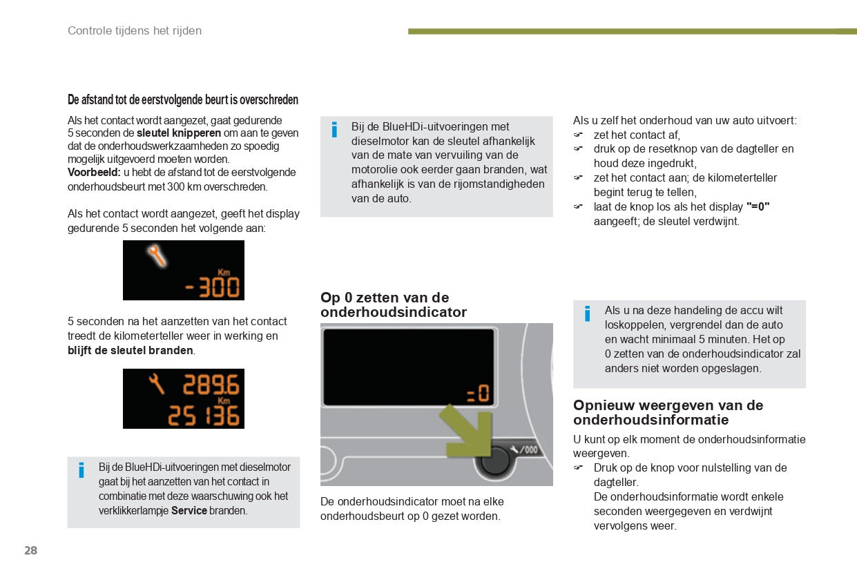 2015-2016 Peugeot 3008 Owner's Manual | Dutch