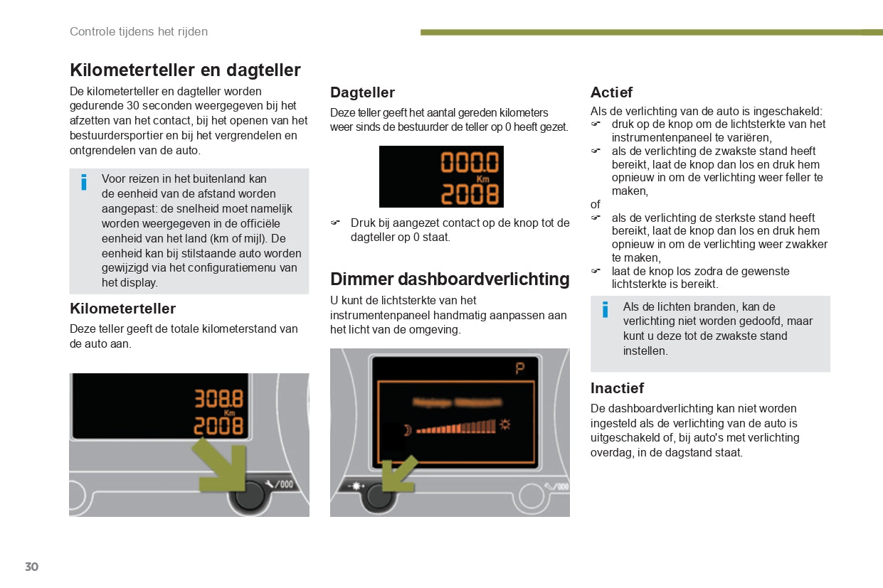 2015-2016 Peugeot 3008 Owner's Manual | Dutch