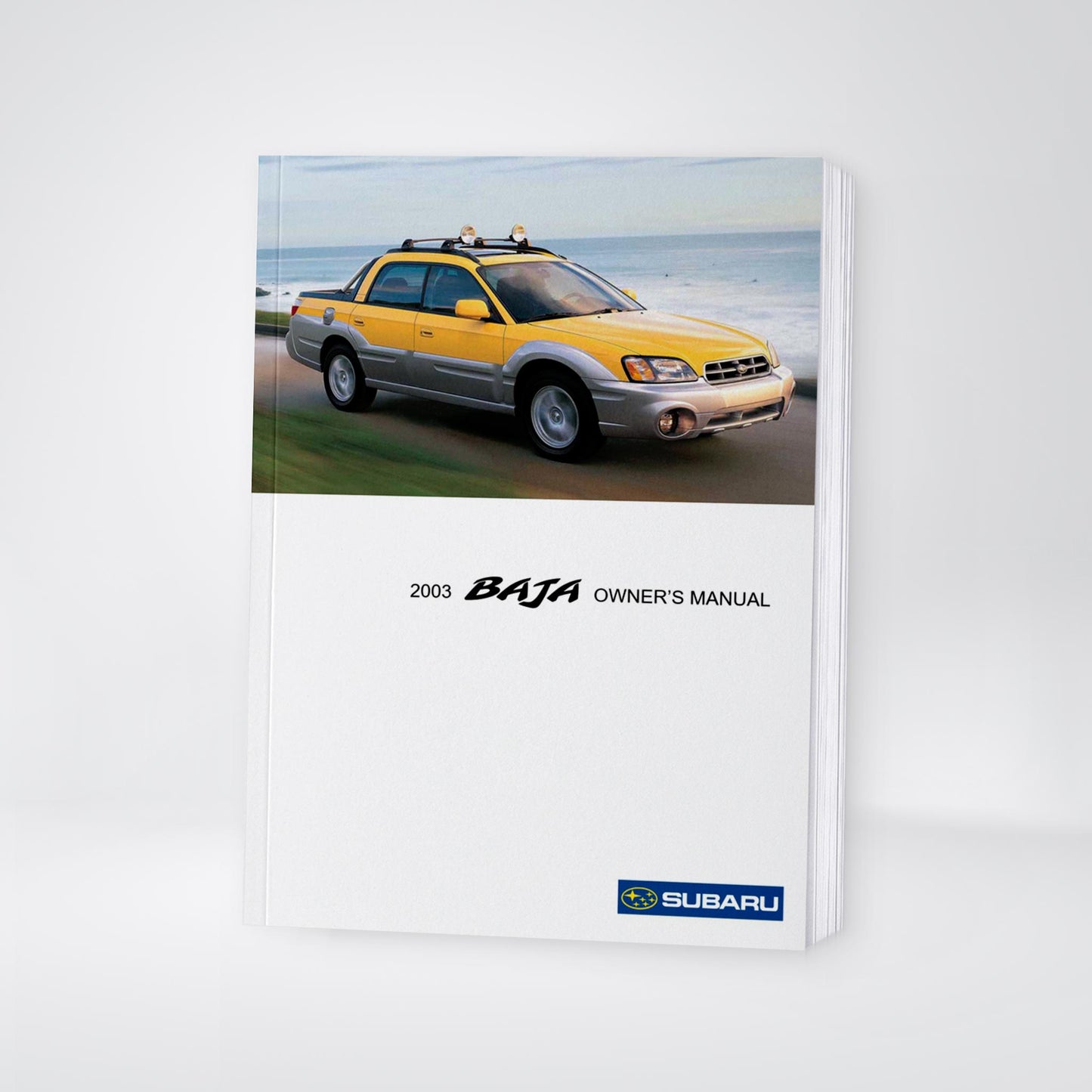 2003 Subaru Baja Owner's Manual | English