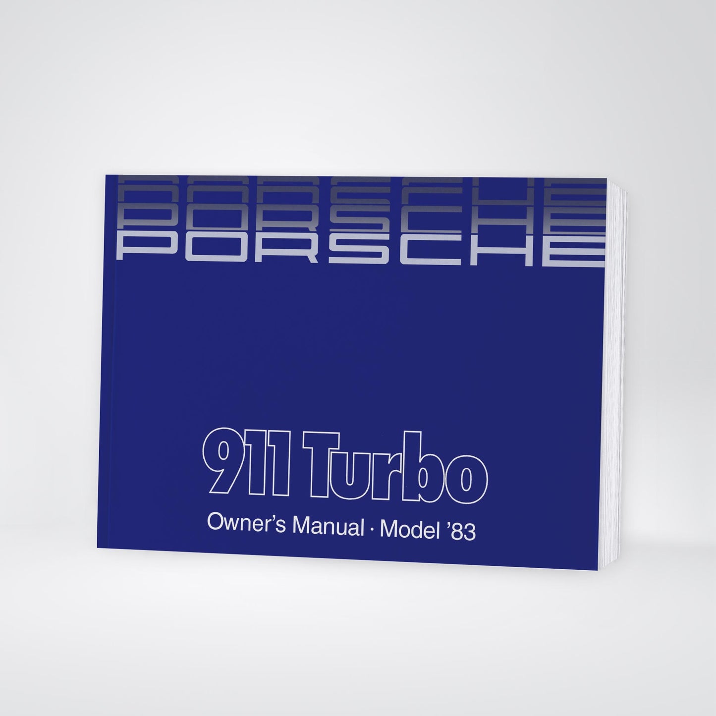 1983 Porsche 911 Turbo Owner's Manual | English