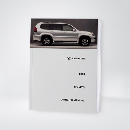 2009 Lexus GX470 Owner's Manual | English