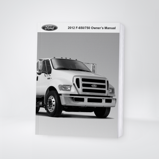 2012 Ford F-650/F-750 Manuel du propriétaire | Anglais