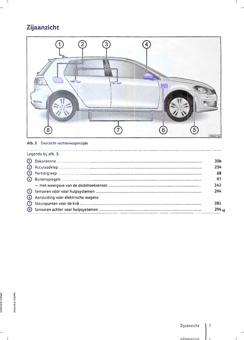 2019 Volkswagen e-Golf Owner's Manual | Dutch