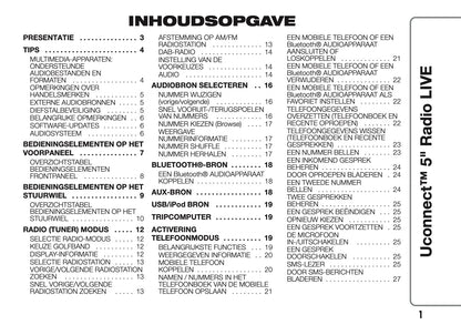 2017-2018 Abarth 500/595/695 Uconnect 5.0 Radio Infotainment Manual | Dutch
