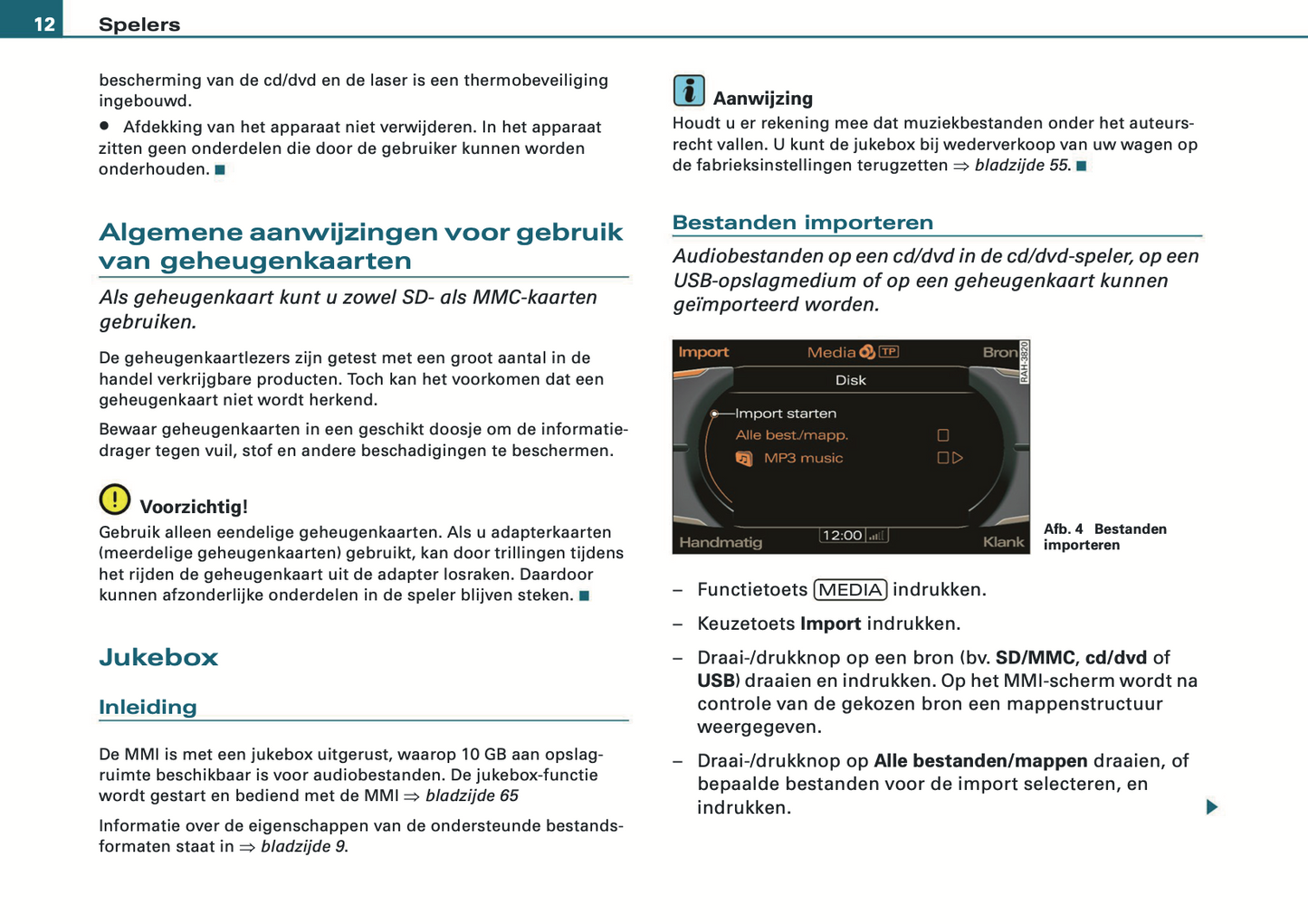 2008-2010 Audi MMI Navigation Plus Infotainment Manual | Dutch