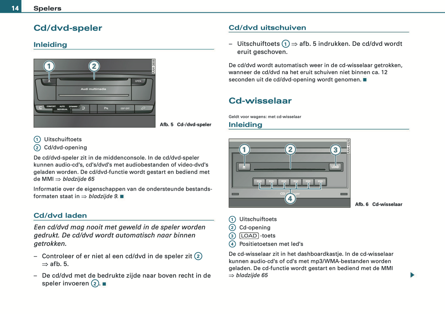 2008-2010 Audi MMI Navigation Plus Infotainment Manual | Dutch