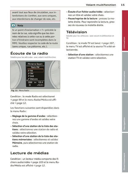 2013 Audi Q5/SQ5 MMI Navigation Plus Manuel d'Infotainment | Français