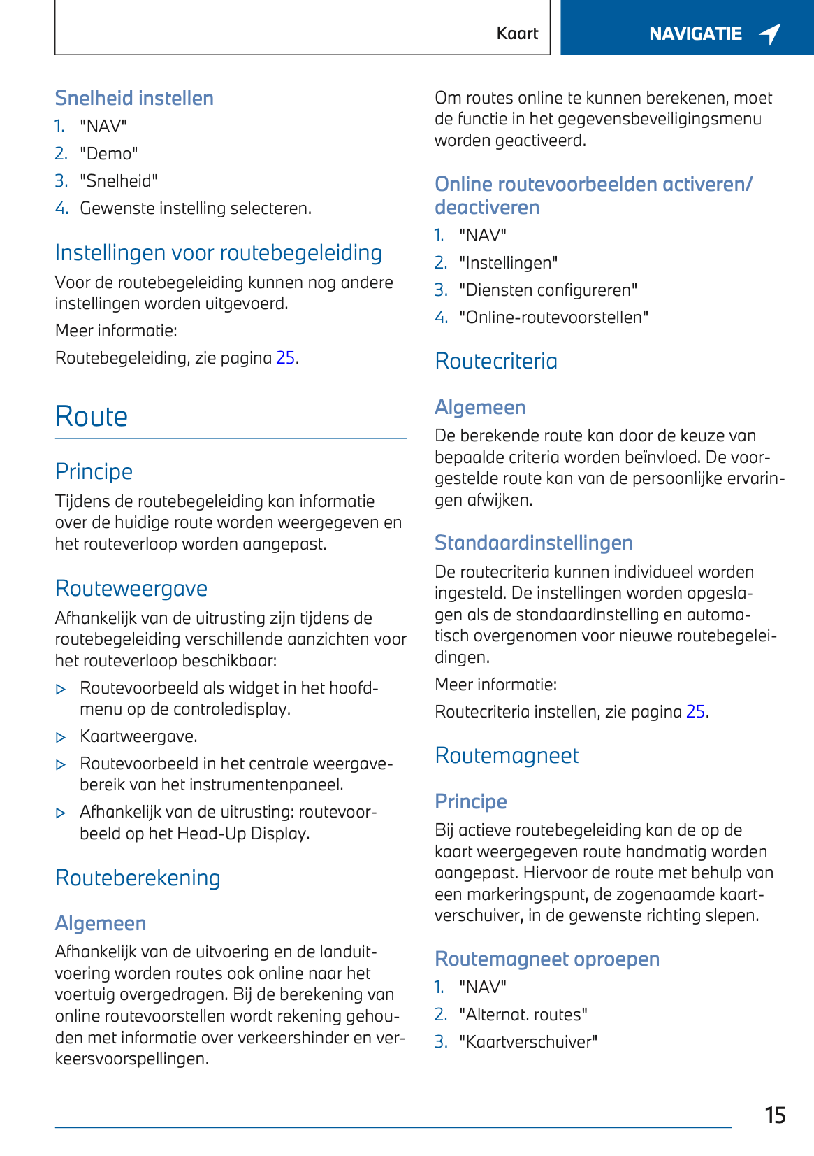 2022-2023 BMW i7 Infotainment Manual | Dutch