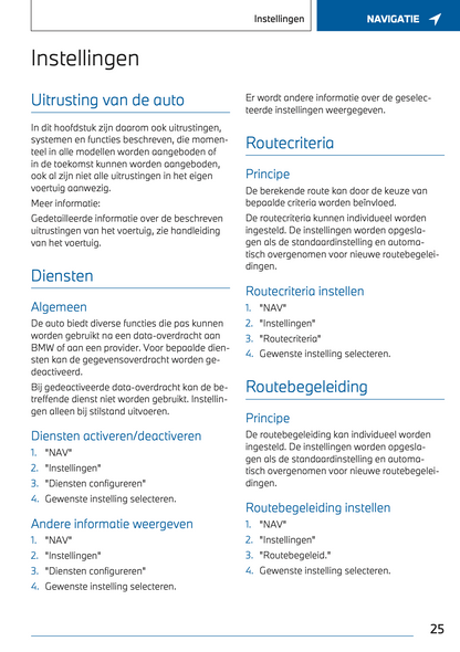 2022-2023 BMW i7 Infotainment Manual | Dutch