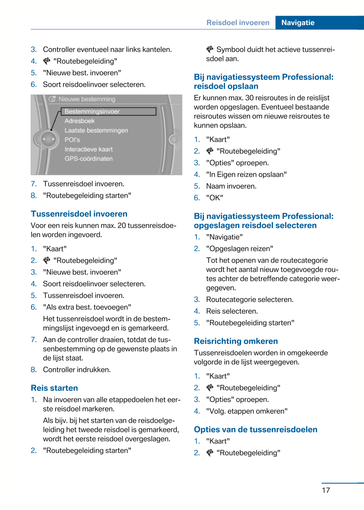 2015 BMW 4 Series Infotainment Manual | Dutch