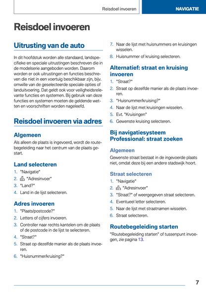 2020-2021 BMW X1 Plug-in-Hybrid Infotainment Manual | Dutch