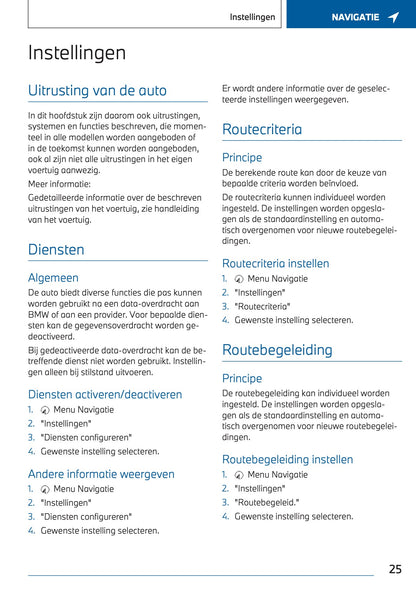 2023-2024 BMW X1 Plug-in-Hybrid Infotainment Manual | Dutch