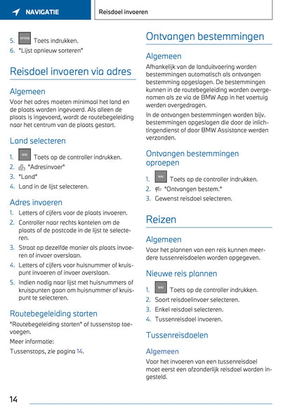 2023-2024 BMW X3 Plug-in-Hybrid Infotainment Manual | Dutch