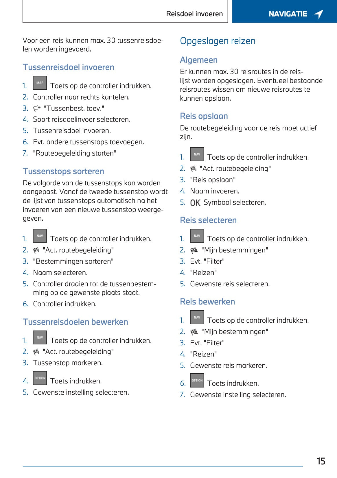 2023-2024 BMW X3 Plug-in-Hybrid Infotainment Manual | Dutch