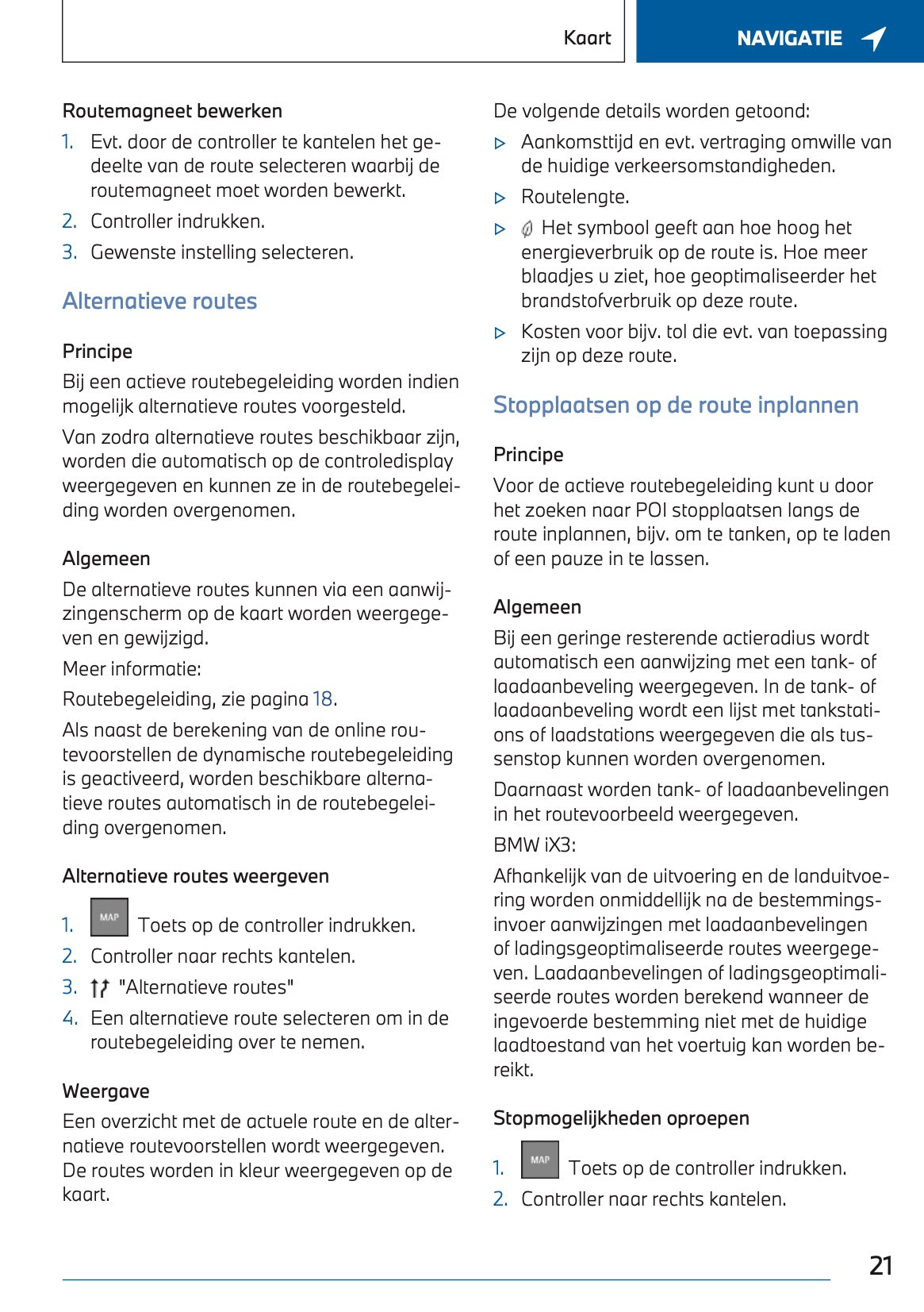 2023-2024 BMW X3 Plug-in-Hybrid Infotainment Manual | Dutch