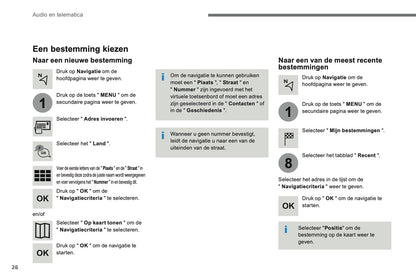 2016-2018 Citroën C4 Picasso/Grand C4 Picasso Infotainment Manual | Dutch