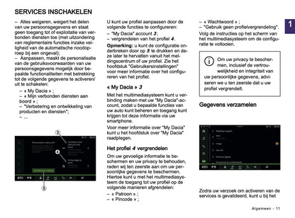 2024-2025 Dacia Media Nav Live Infotainment Manual | Dutch