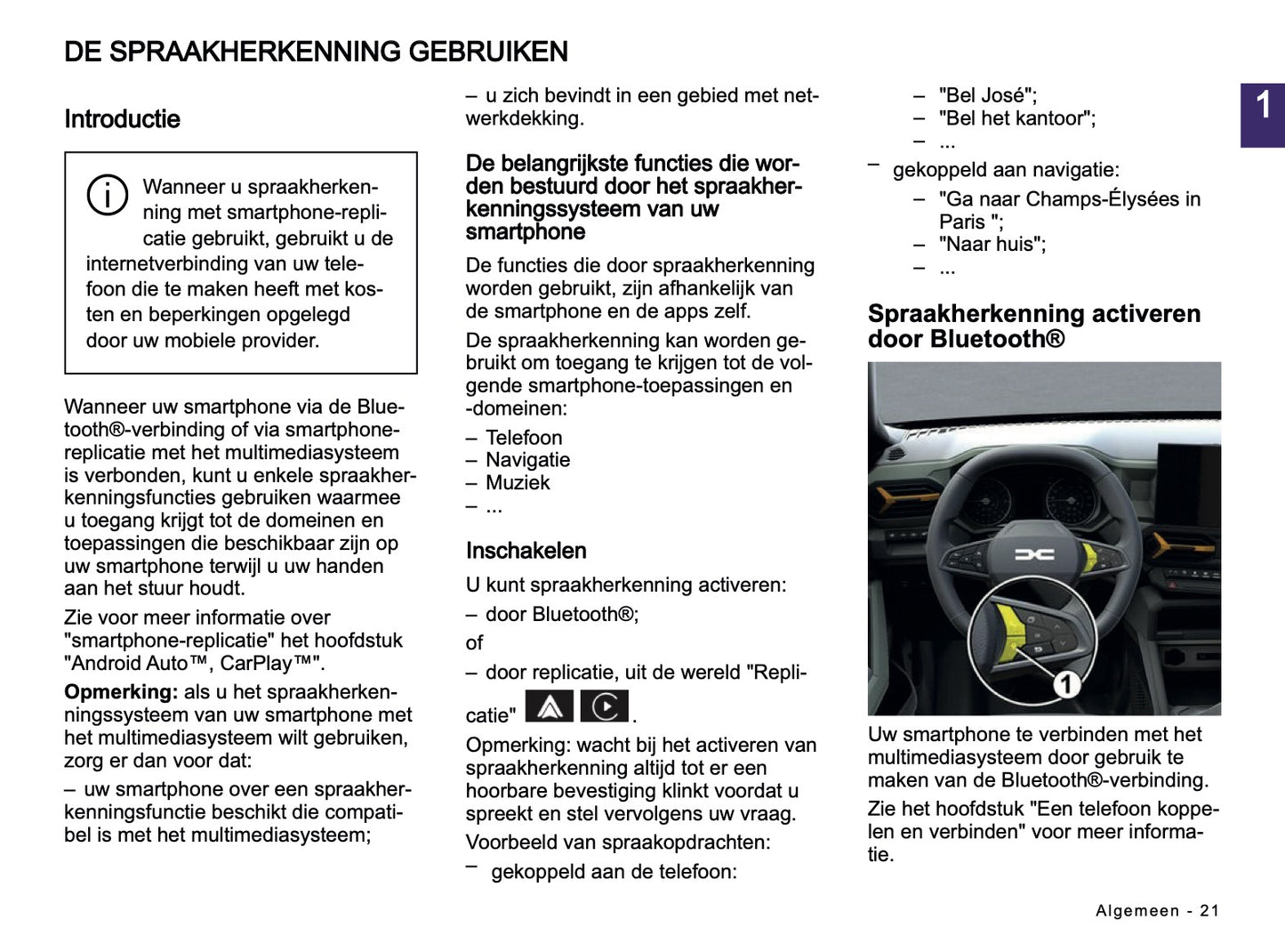 2024-2025 Dacia Media Nav Live Infotainment Manual | Dutch