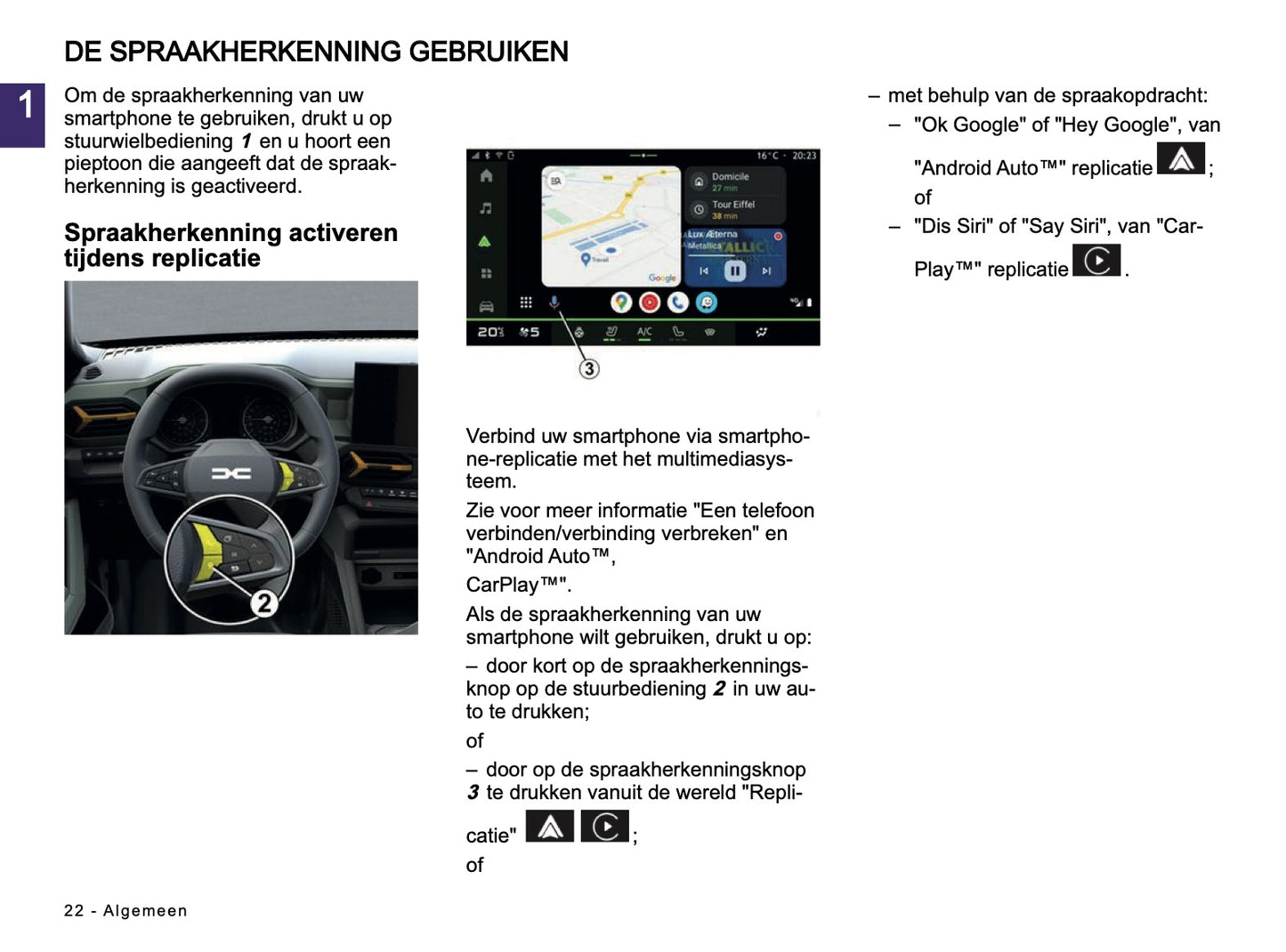 2024-2025 Dacia Media Nav Live Infotainment Manual | Dutch