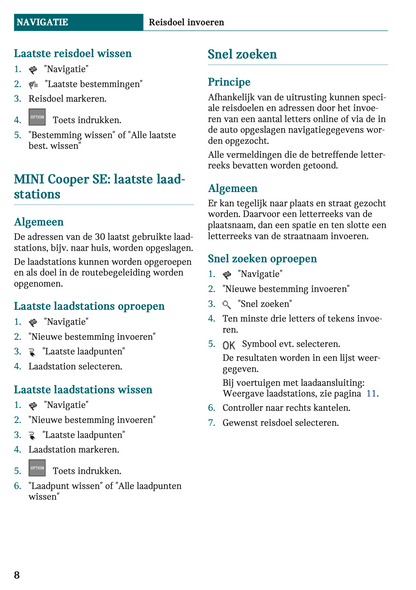 2021-2022 Mini Cabrio Infotainment Manual | Dutch