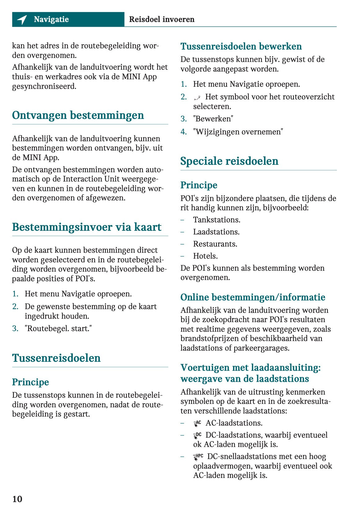2025-2026 Mini Cooper Infotainment Manual | Dutch