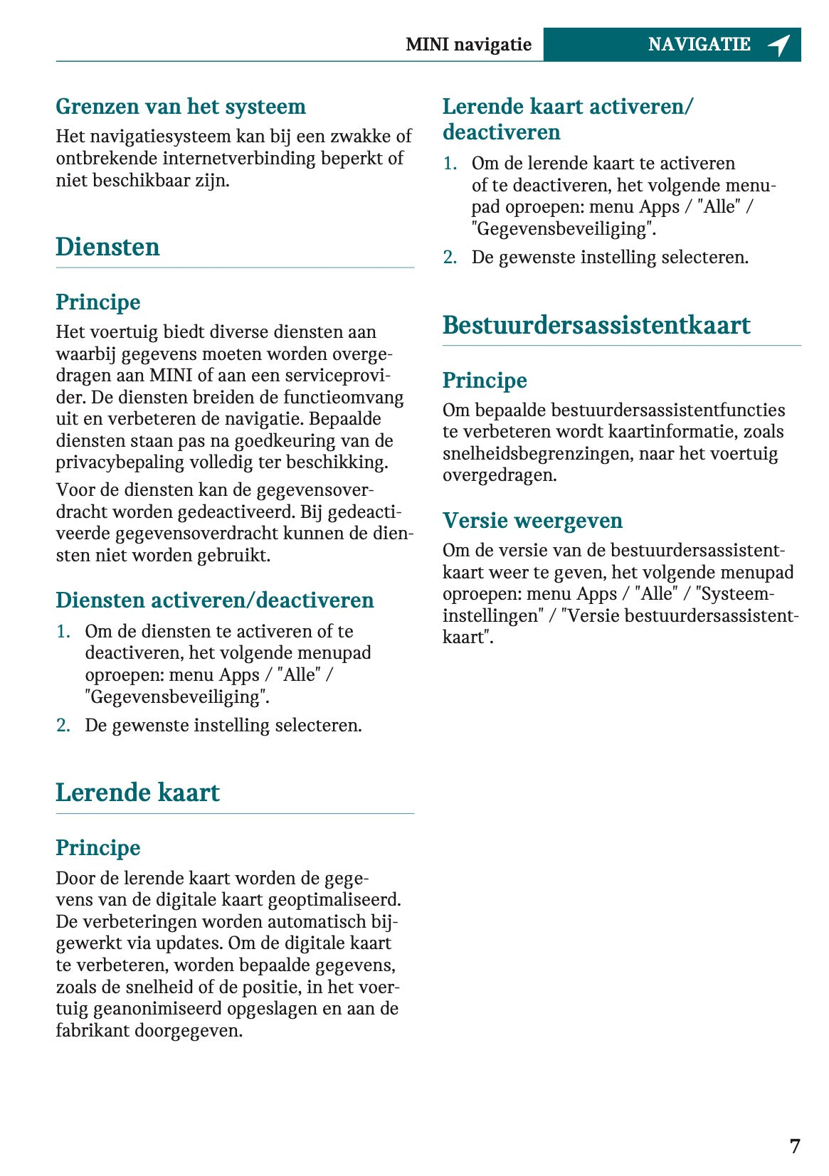 2024 Mini Countryman Electric Infotainment Manual | Dutch