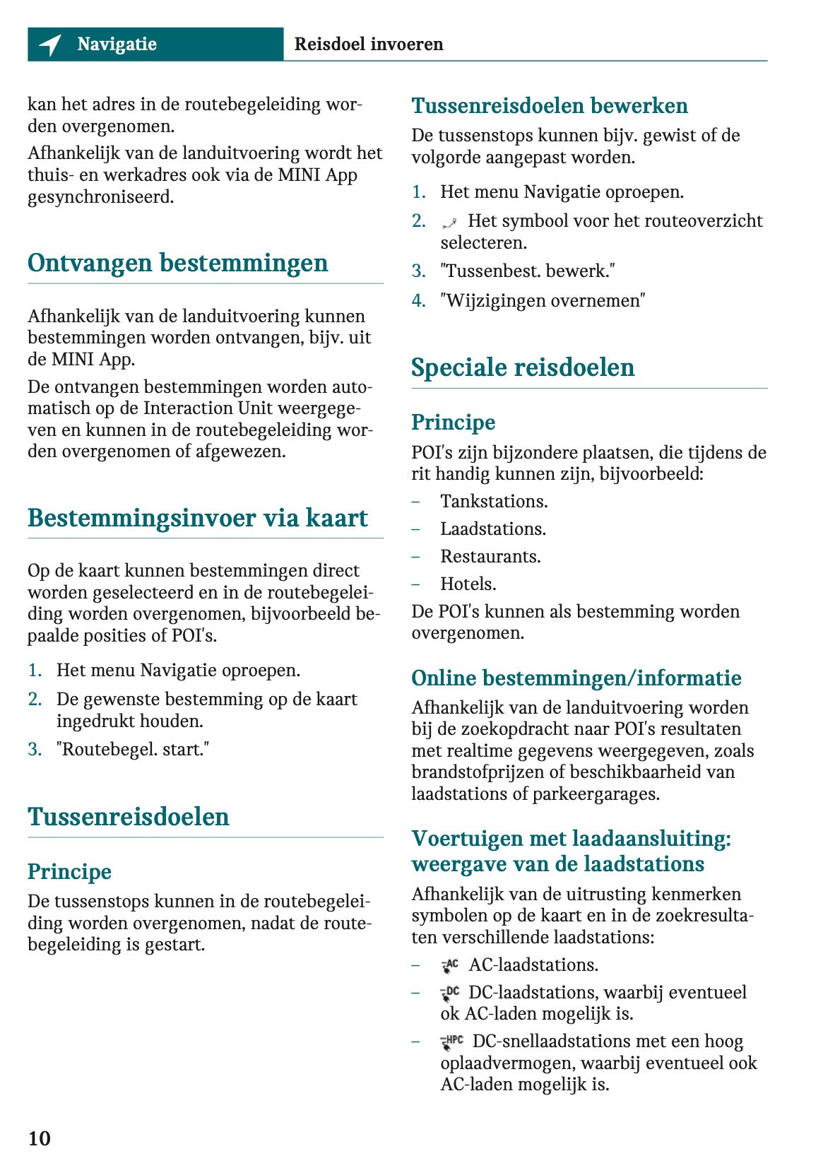 2025-2026 Mini Countryman Infotainment Manual | Dutch