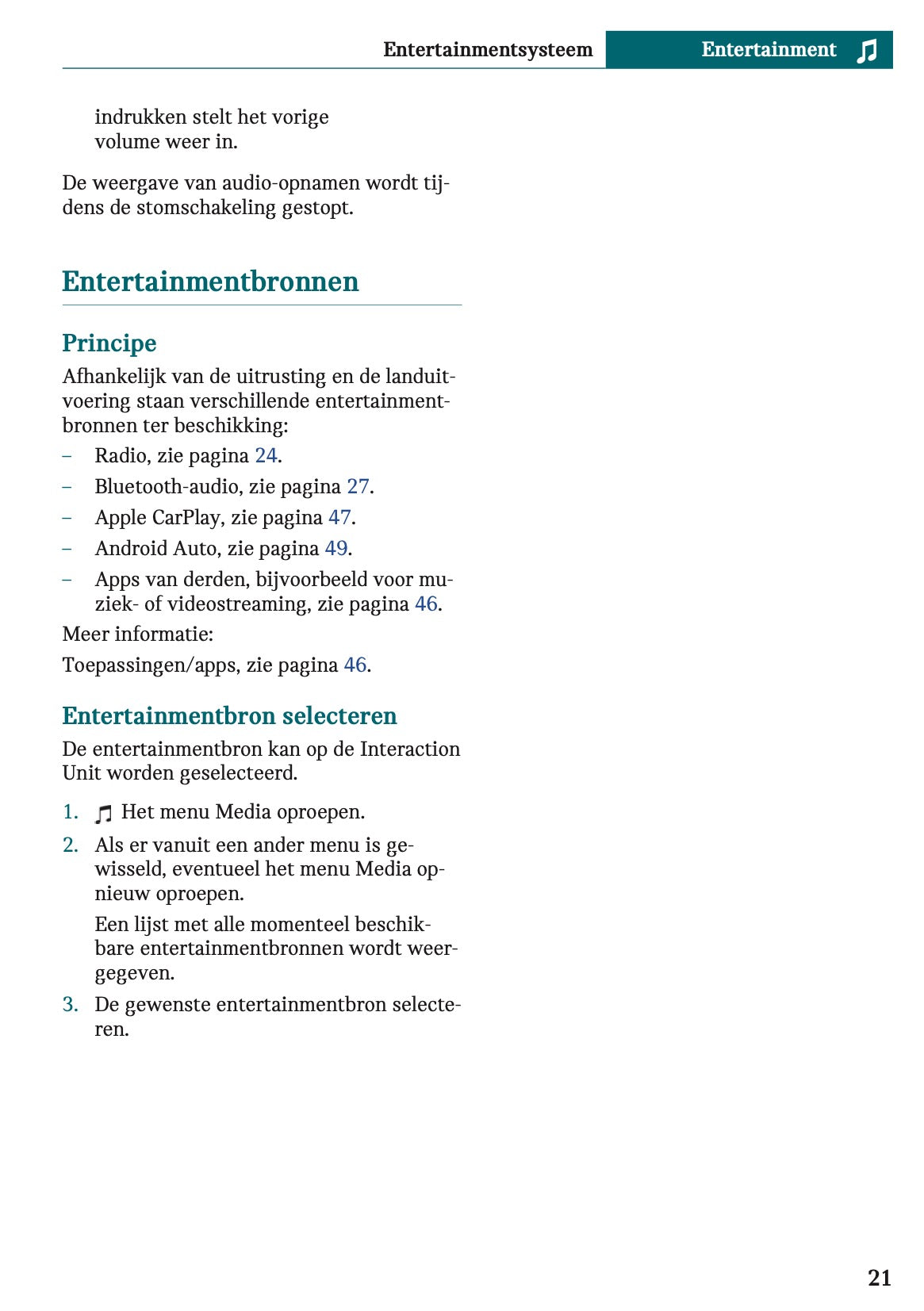 2025-2026 Mini Countryman Infotainment Manual | Dutch