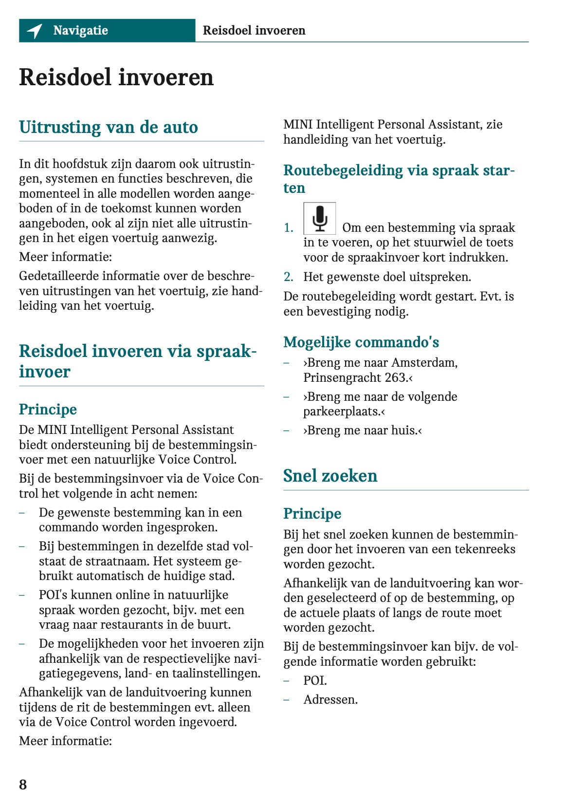2025-2026 Mini Countryman Infotainment Manual | Dutch
