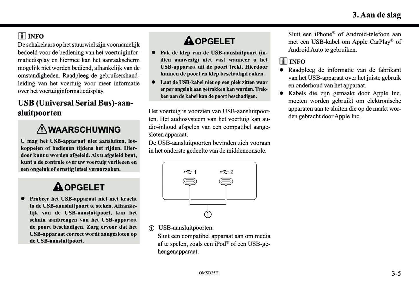 2025 Mitsubishi Outlander PHEV Smartphone Link Display Audio Manual | Dutch