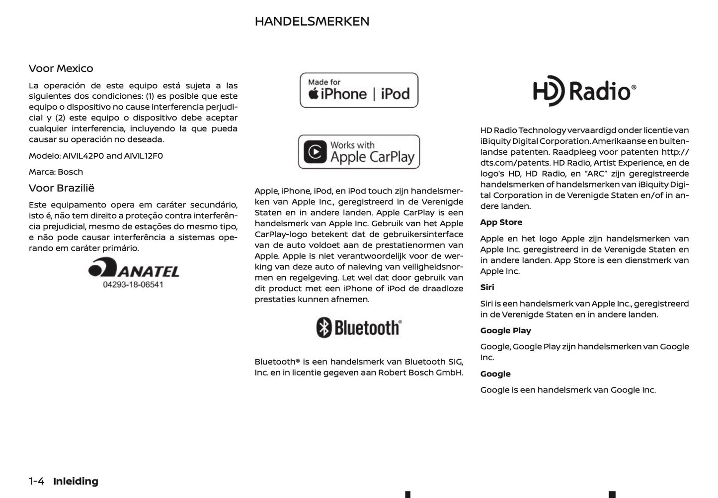 2018-2019 Nissan Connect Infotainment Manual | Dutch