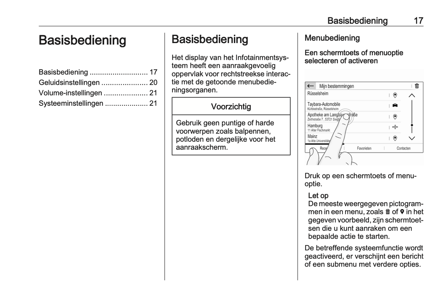 2022 Opel Corsa Infotainment Manual | Dutch