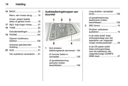 2012 Opel Meriva Infotainment Manual | Dutch
