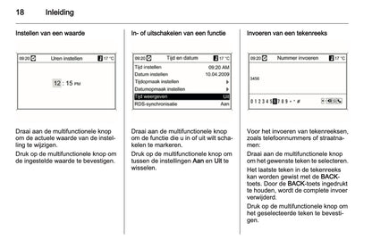 2012 Opel Meriva Infotainment Manual | Dutch