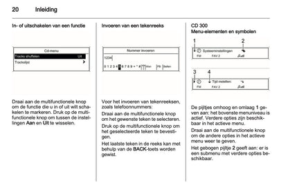 2012 Opel Meriva Infotainment Manual | Dutch