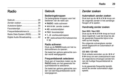 2012 Opel Meriva Infotainment Manual | Dutch