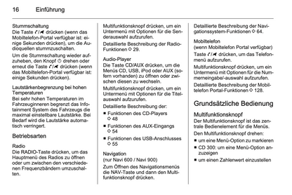 2012 Opel Zafira Tourer Infotainment Manual | German