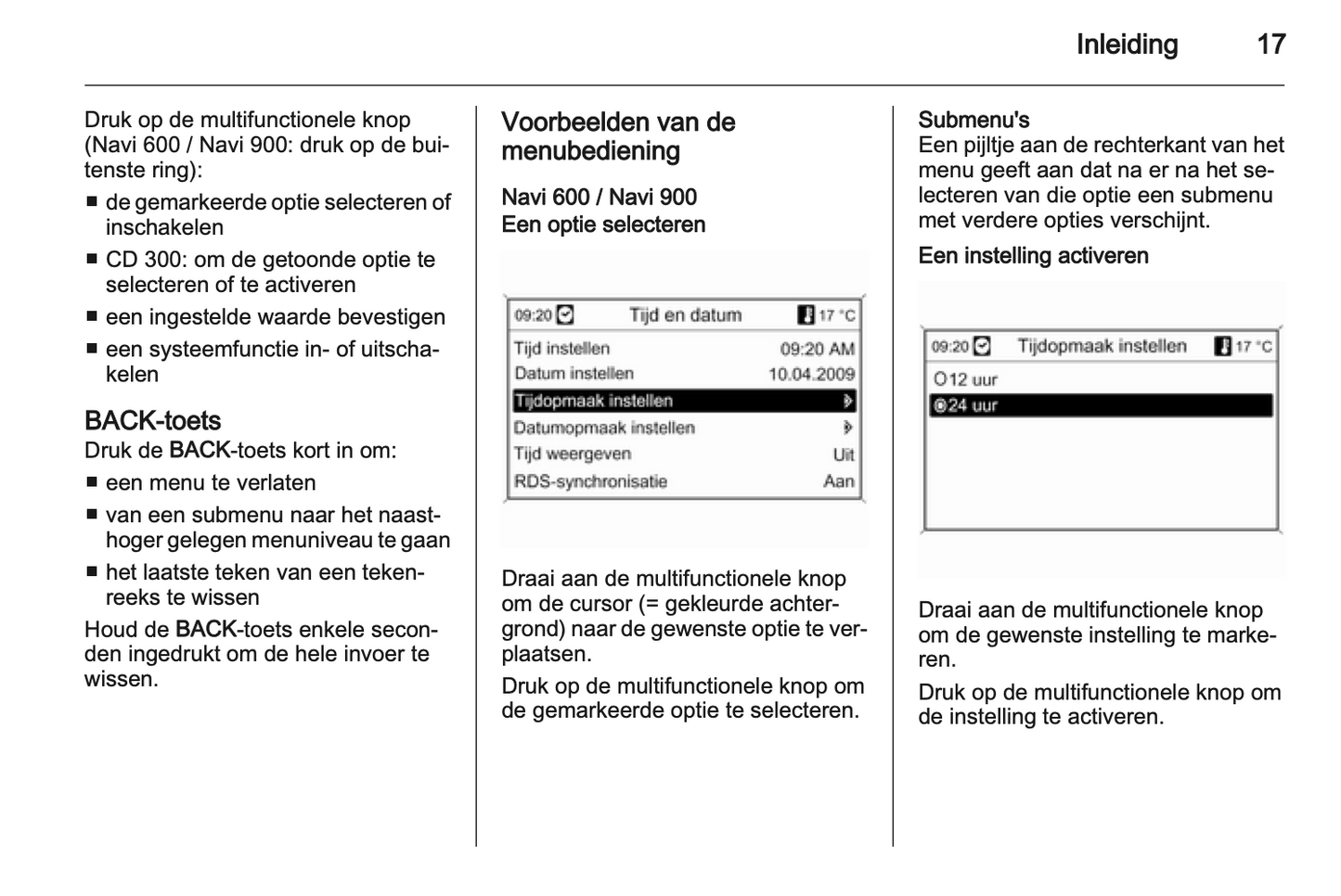 2013 Opel Zafira Tourer Infotainment Manual | Dutch