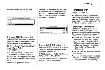 2013 Opel Zafira Tourer Infotainment Manual | Dutch