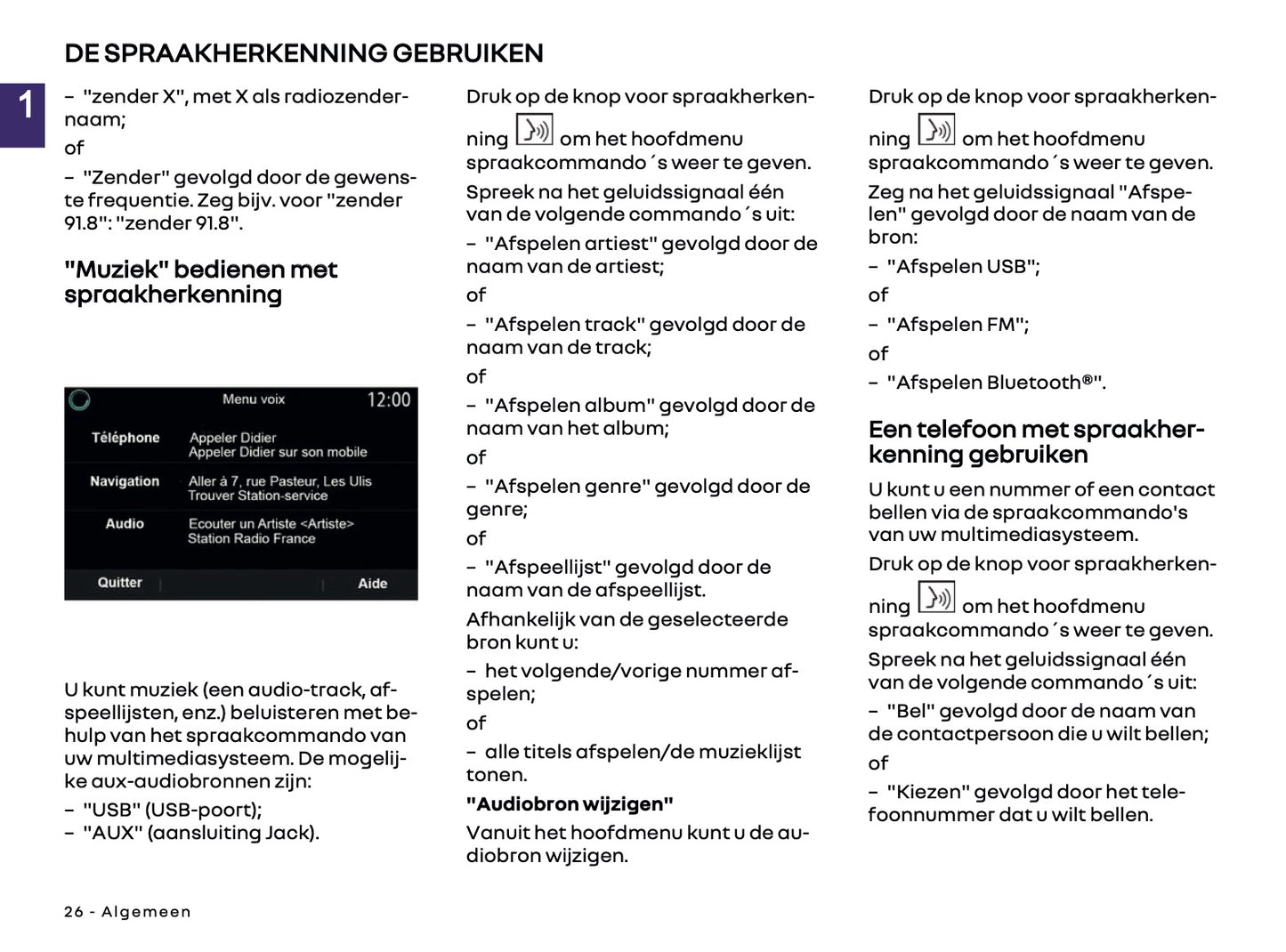 2018-2025 Renault Easy Link Infotainment Manual | Dutch