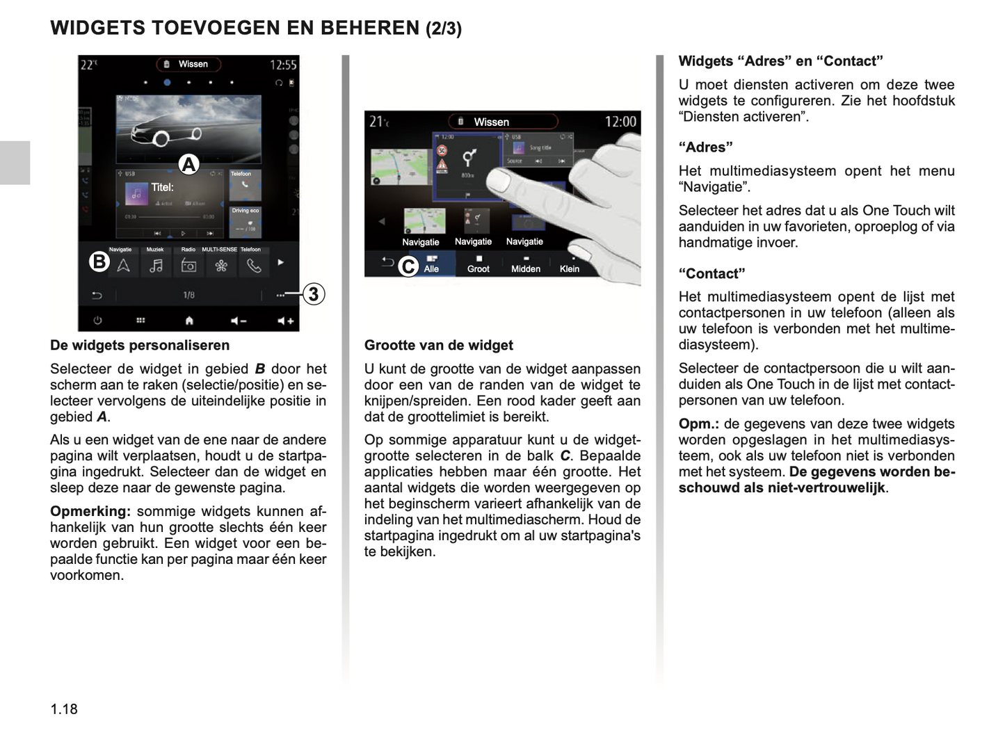 2023-2024 Renault Easy Connect/Easy Link Infotainment Manual | Dutch